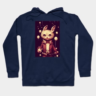 Vintage rabbit creating potions Hoodie